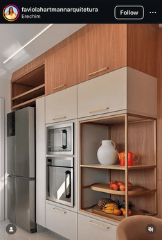 Kuchyň, otevřené police — Praha 6